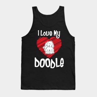 'I Love My Doodle' Dog Poodle Lovers Tank Top